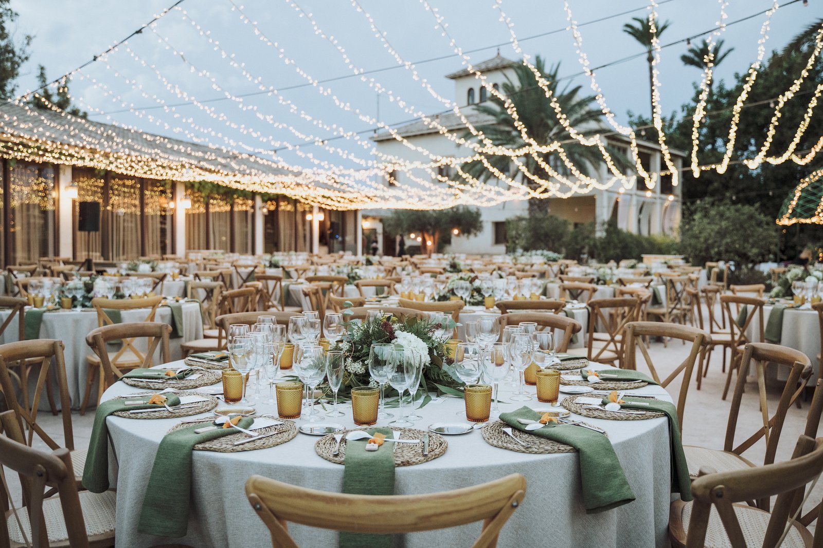 Decoración del banquete